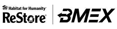 logo lockup Habitat x BMEX